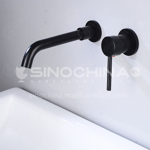 Bathroom wash basin black built-in faucet  AM1002B